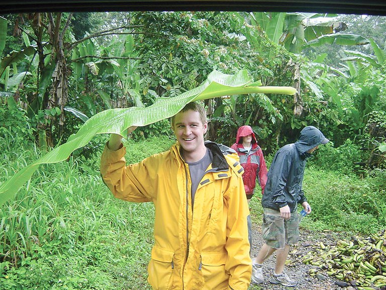 Penn State students enjoying a rainforest experience in Costa Rica.