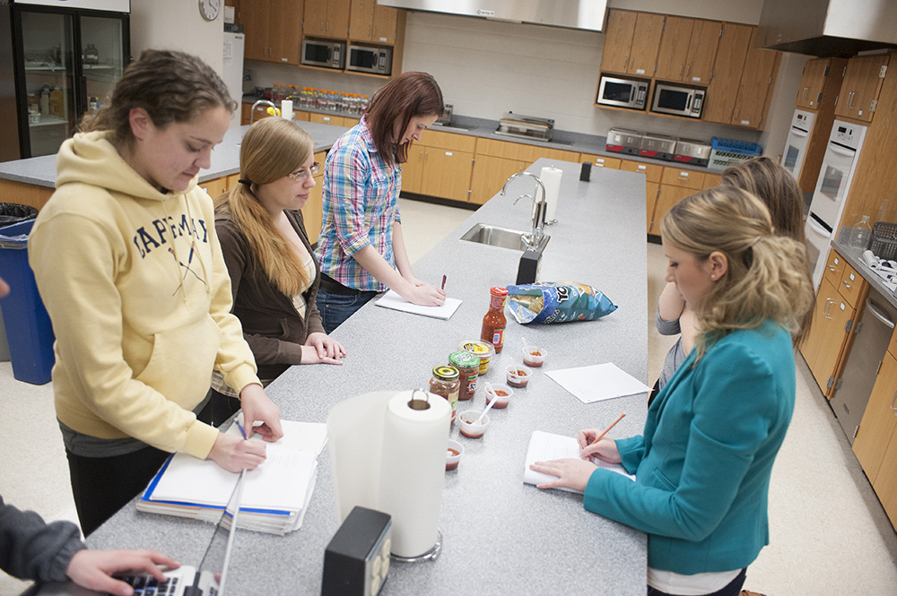 Food scientists check how specific factors affect the sensory properties of foods.