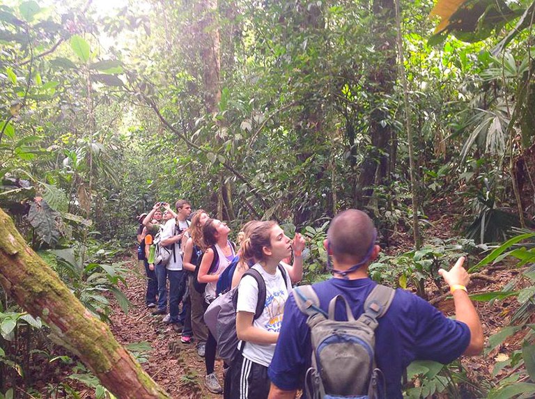A walk in the rainforest for Forest Ecosystem Management grads.