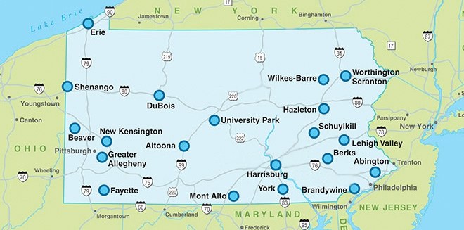Penn State Campus Map