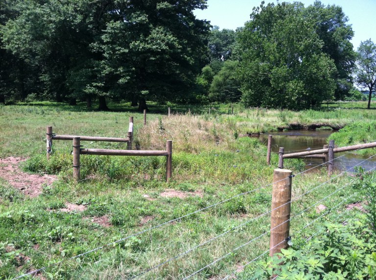 Stream bank fencing was among the practices reported in the survey.