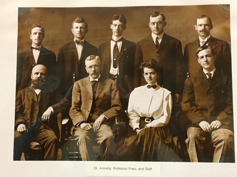 Henry Prentiss Armsby (seated second from left) and his team