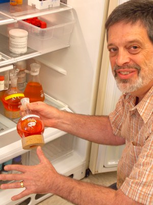 Food Science Professor Dr. Gregory R. Ziegler hopes to commercialize a brilliant orange made from avocado pits as a natural food coloring. (Photo by Lisa Duchene)