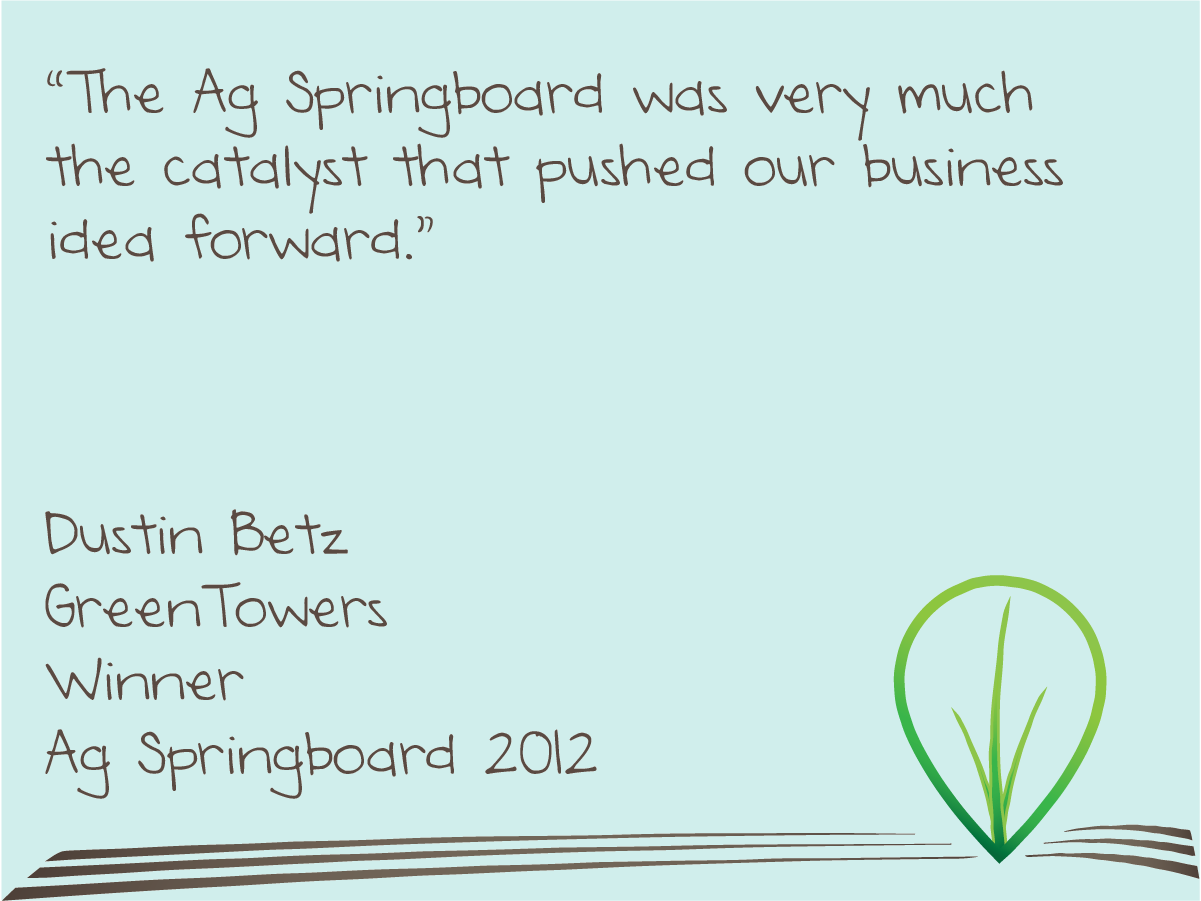 Dustin Betz Quote on Ag Springboard