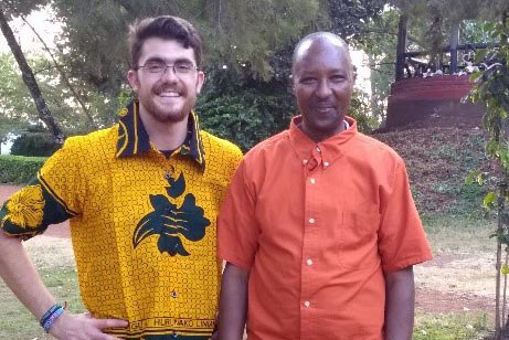 Costa, one of the camp staff members, who quickly became one of my better friends in Tanzania, and I.