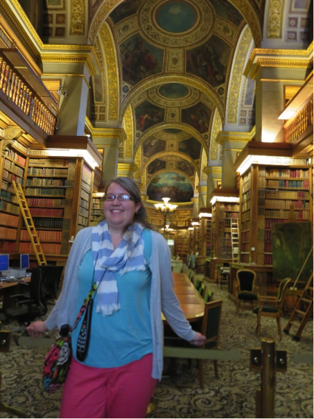 Rebecca in the National Assembly Library