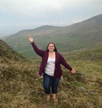 Me enjoying the beautiful scenery while traveling the Ring of Kerry