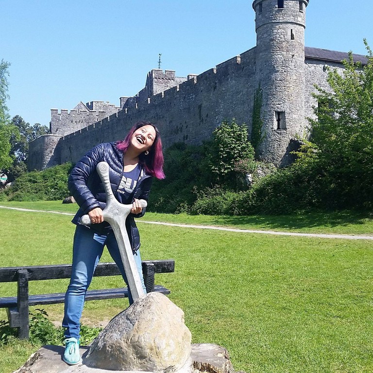 I couldn’t give a "Cahir" in the world that I didn’t pull the sword out, I saw a castle! Taken at Cahir Castle 
