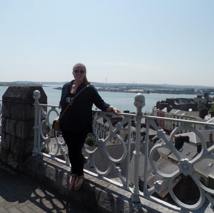Enjoying the beautiful scenery and weather in County Cobh!