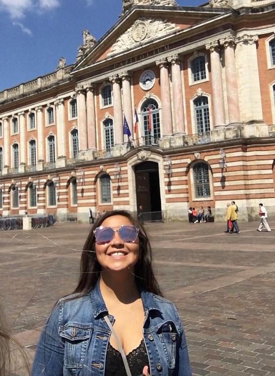 Me—In front of the Capital of Toulouse, France