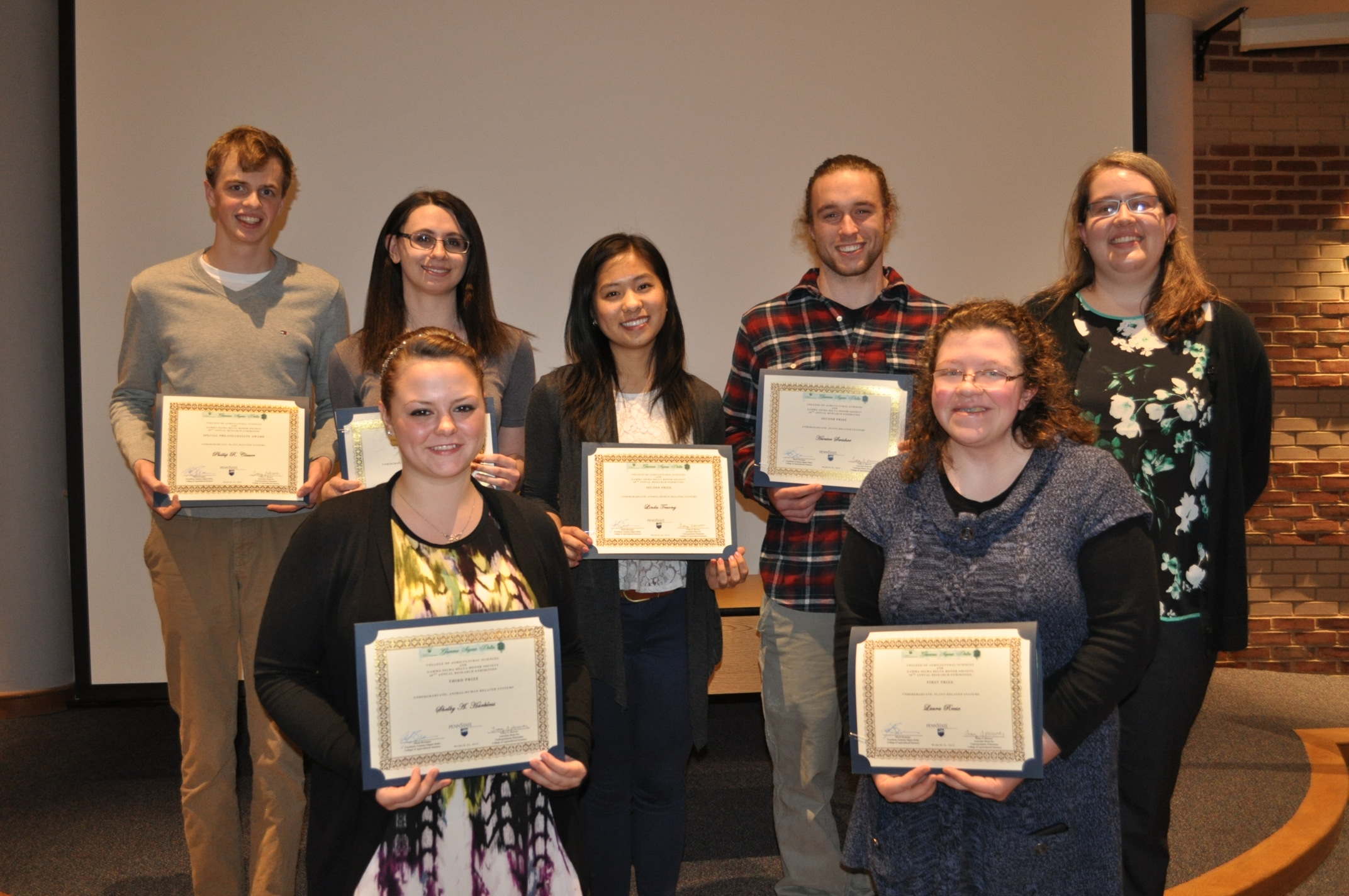 2015 GSD Research Expo Undergraduate Award Recipients