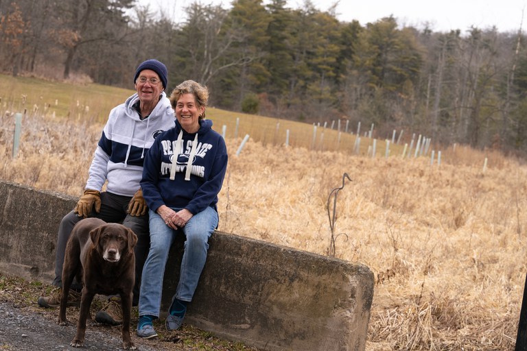 John and Marion Sheridan at home on their Huntingdon County farm. Photo credit: Michael Houtz