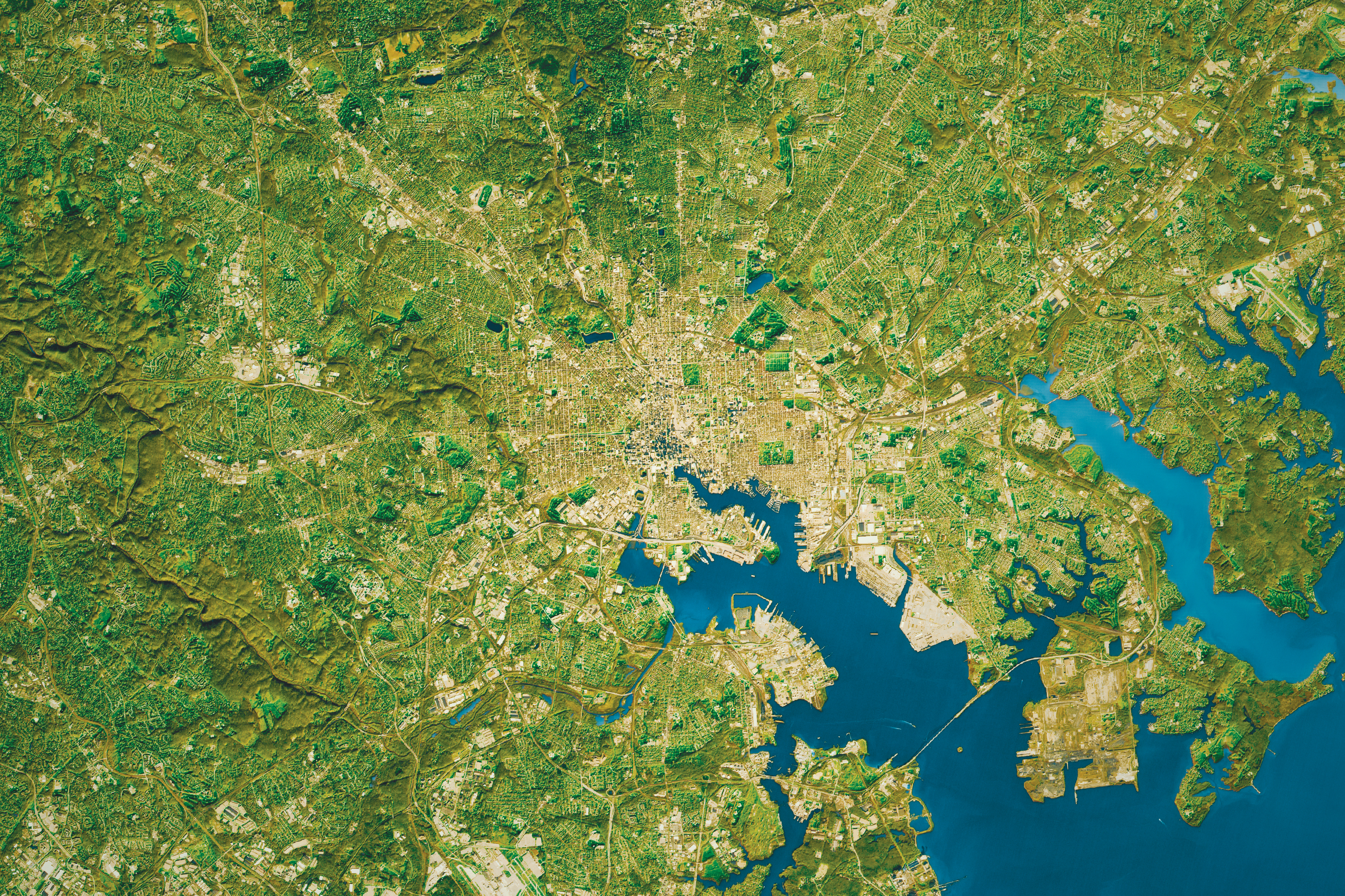 Satellite photo