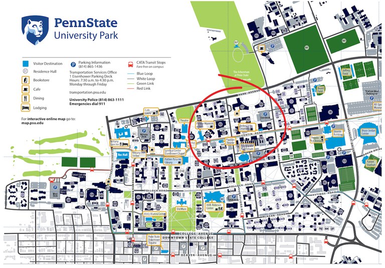 Campus Map And Directions Penn State College Of Agricultural