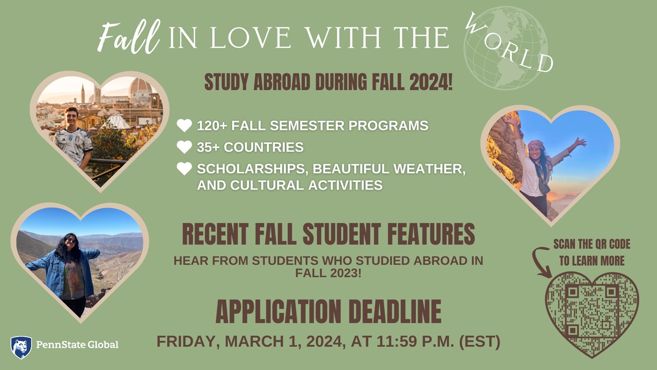 Fall Semester Abroad Application Deadline on March 1 — Students — Penn