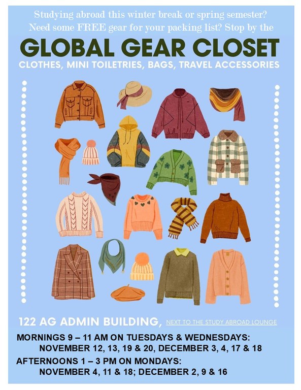 Global Gear Closet is Open! — Students — Penn State College of