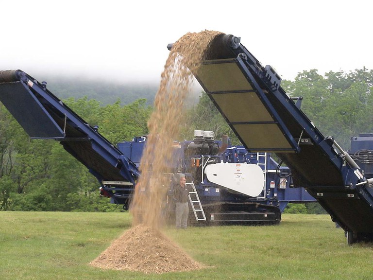 At Timber Show, you can see shredders in action.