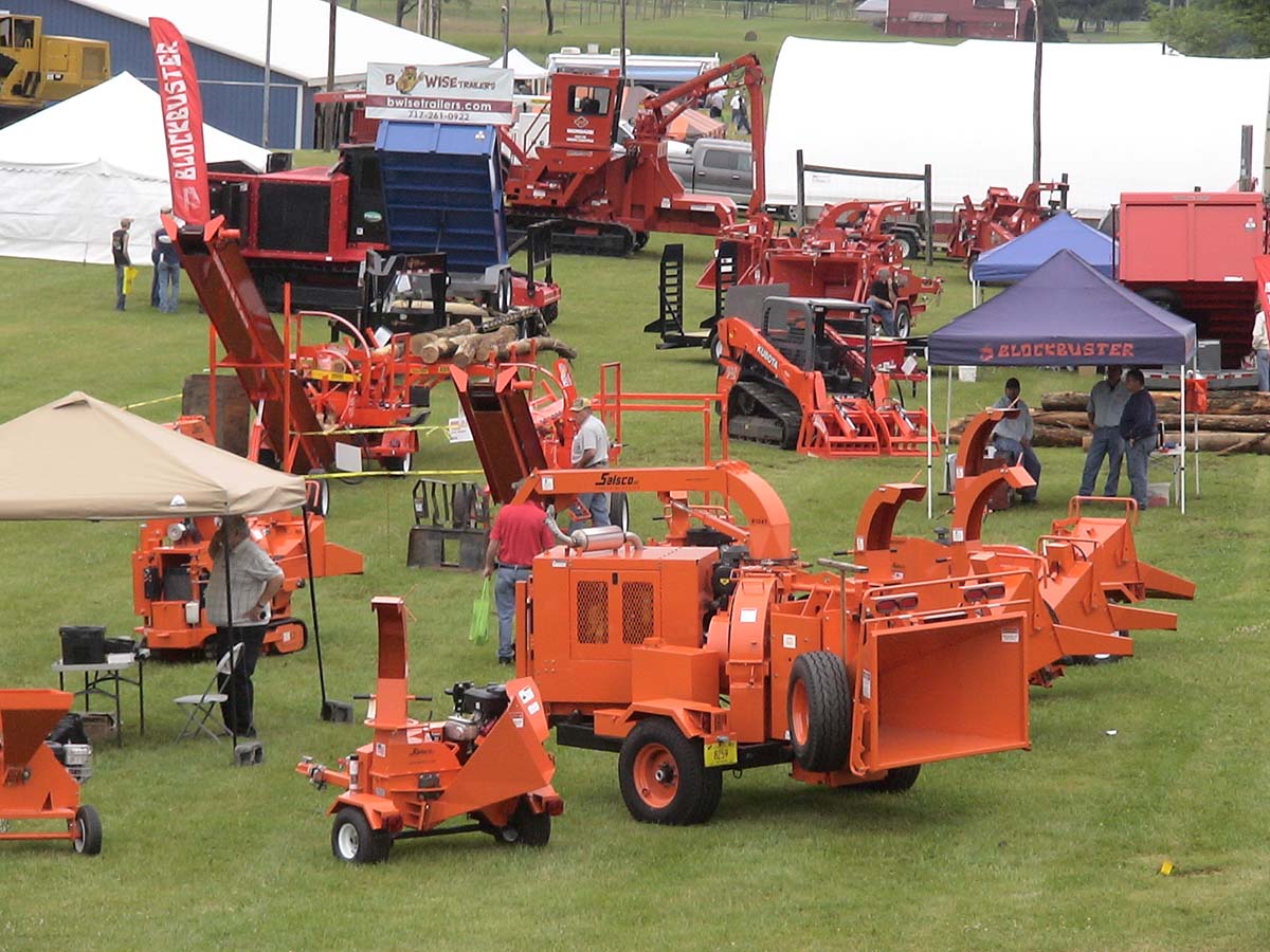 Wood choppers at 2013 Timber Show.